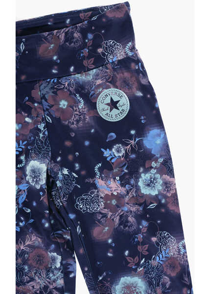 Colanti Converse All Star Chuck Taylor Floral-Printed Leggings Blue Fete (BM 16479483) 2