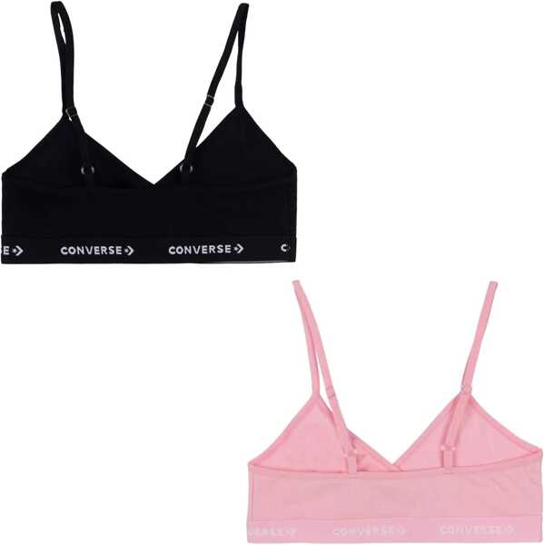 Sutiene Converse Set Of 2 Stretch Cotton Triangle Bra Black Fete (BM 16479486) 2