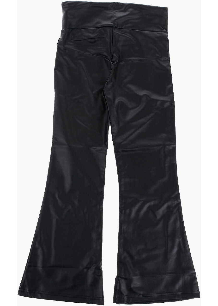 Colanti Converse Faux Leather Flared Leggings Black Fete (BM 16479492) 3