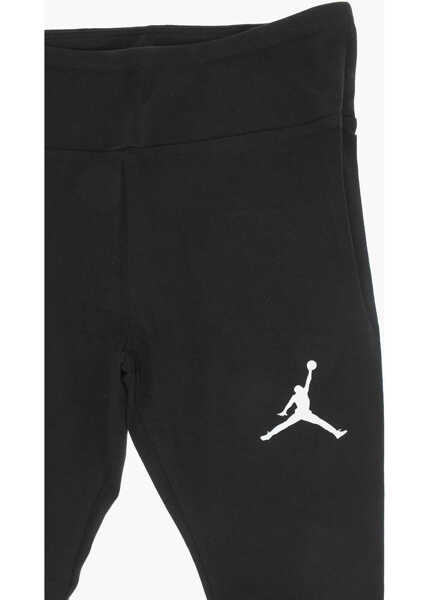 Colanti Nike Air Jordan Stretch Cotton Leggings With Printed Logo Black Fete (BM 16479546) 2