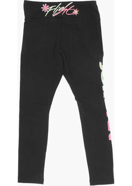 Colanti Nike Air Jordan Stretch Cotton Leggings With Printed Logo Black Fete (BM 16479546) 3