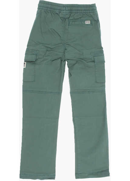 Pantaloni Converse All Star Stretch Cotton Cargo Pants With Elastic Waistband Green Fete (BM 16479549) 3