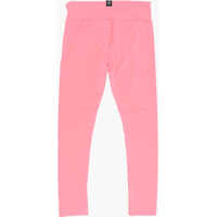 Colanti pentru Fete - Colanti Converse All Star Chuck Taylor High-Waisted Stretch Fabric Leggings Pink Fete (BM 16479561) - B-mall.ro