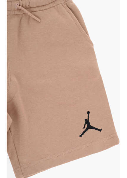 Pantaloni scurti Nike Air Jordan Fleeced Cotton Shorts With Embroidered Logo Beige Baieti (BM 16479585) 2