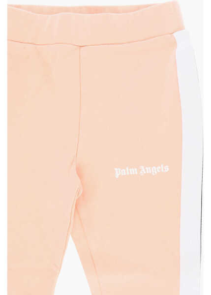 Colanti Palm Angels Cotton Leggings With Contrasting Side Bands Pink Fete (BM 16479612) 2