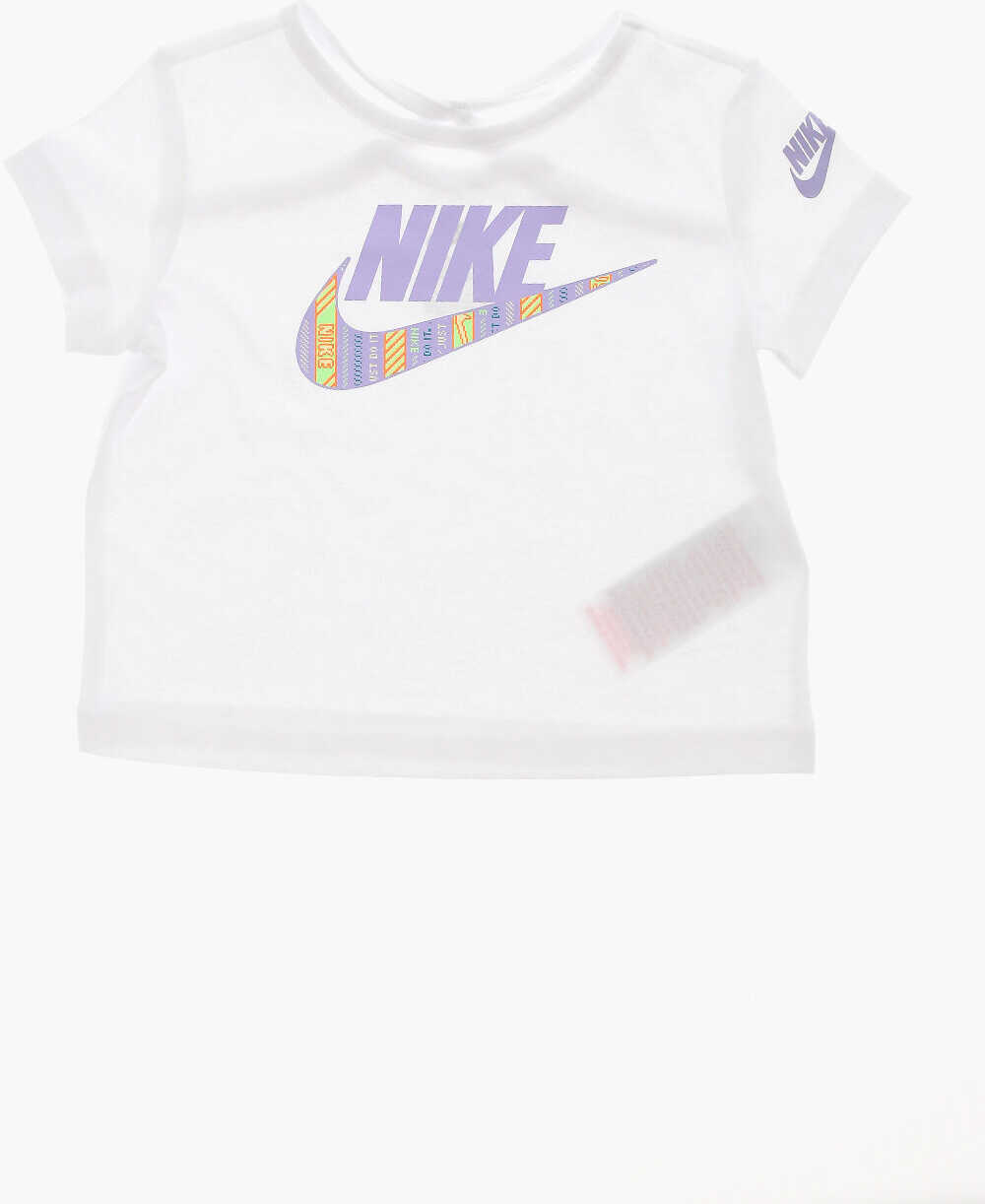 Pantaloni de trening Nike T-Shirt And Joggers Set With Printed Logo White Fete (BM 16479657) 2