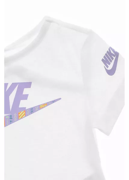 Pantaloni de trening Nike T-Shirt And Joggers Set With Printed Logo White Fete (BM 16479657) 3