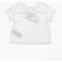 Pantaloni de trening pentru Fete - Pantaloni de trening Nike T-Shirt And Joggers Set With Printed Logo White Fete (BM 16479657) - B-mall.ro