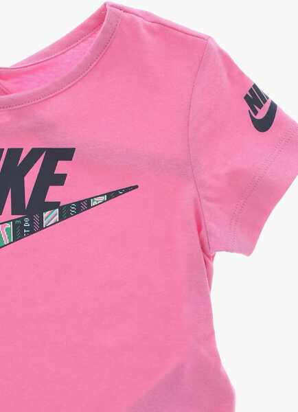 Pantaloni de trening Nike T-Shirt And Joggers Set With Printed Logo Blue Fete (BM 16479660) 3