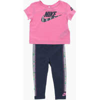 Pantaloni de trening T-Shirt And Joggers Set With Printed Logo Fete