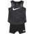 Nike Dri-Fit Biker Shorts And Tank Top Set Black