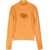 Diesel Red Tag Lurex Ribbed Kmarcella Sweater With Cut-Out Detail Orange