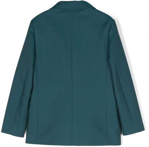 Sacouri Gucci All-Over Monogram Double Breasted Blazer Blue Baieti (BM 16479702) 2