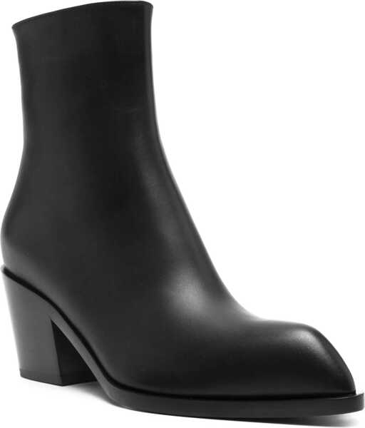 Cizme scurte Gianvito Rossi Leather Boot BLACK Femei (BM 16480629) 2