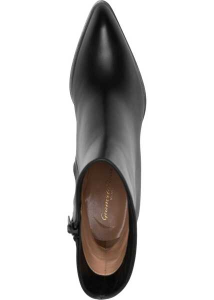 Cizme scurte Gianvito Rossi Leather Boot BLACK Femei (BM 16480629) 4