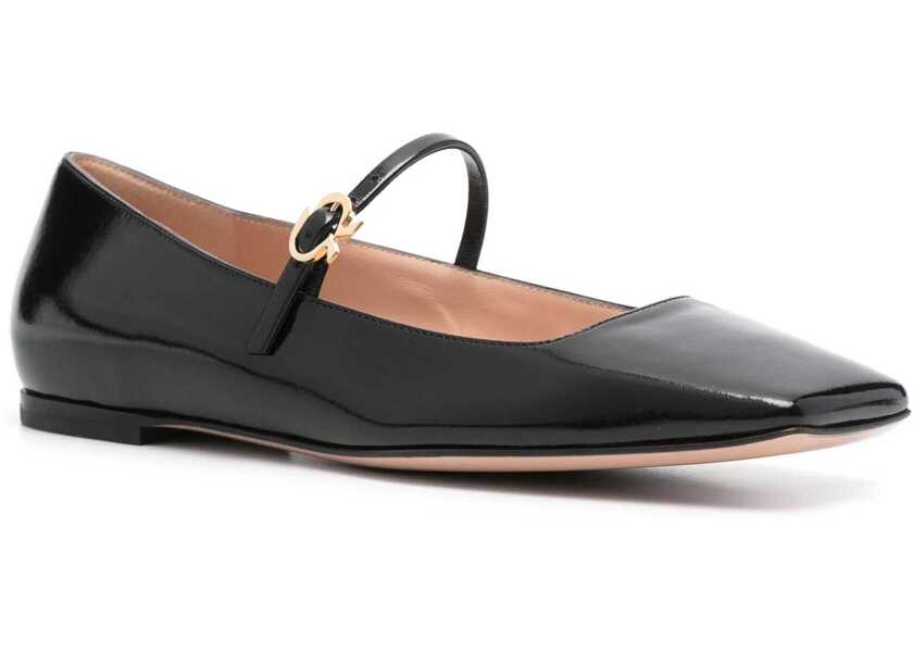 Balerini Gianvito Rossi Ballerina Christina 05 BLACK Femei (BM 16480668) 2