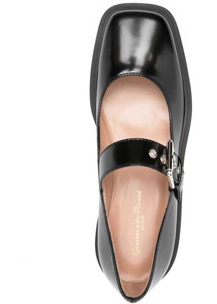 Balerini Gianvito Rossi Leather Sandal BLACK Femei (BM 16480683) 4