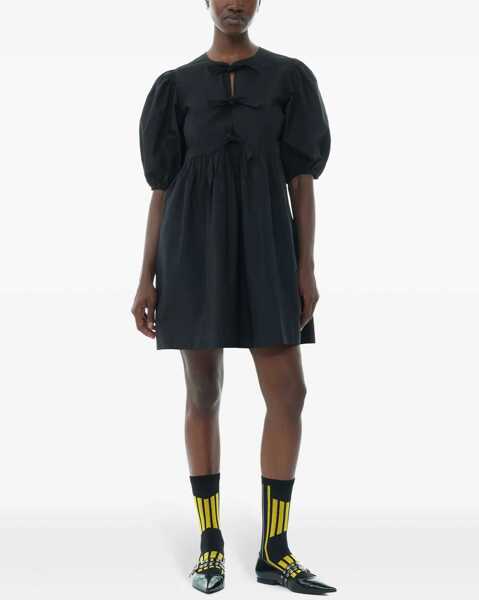 Rochii casual Ganni Short Dress BLACK Femei (BM 16480989) 2