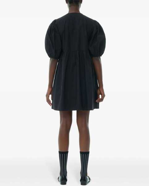 Rochii casual Ganni Short Dress BLACK Femei (BM 16480989) 3