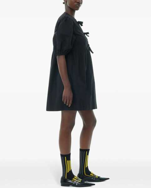 Rochii casual Ganni Short Dress BLACK Femei (BM 16480989) 4