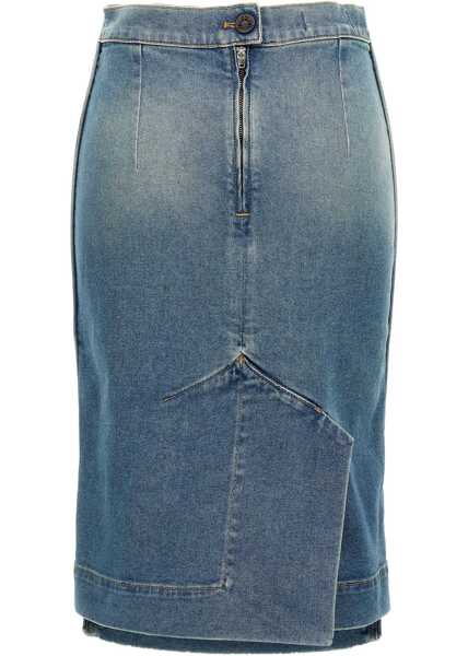Fuste casual Vivienne Westwood Denim Midi Skirt DENIM Femei (BM 16487643) 2