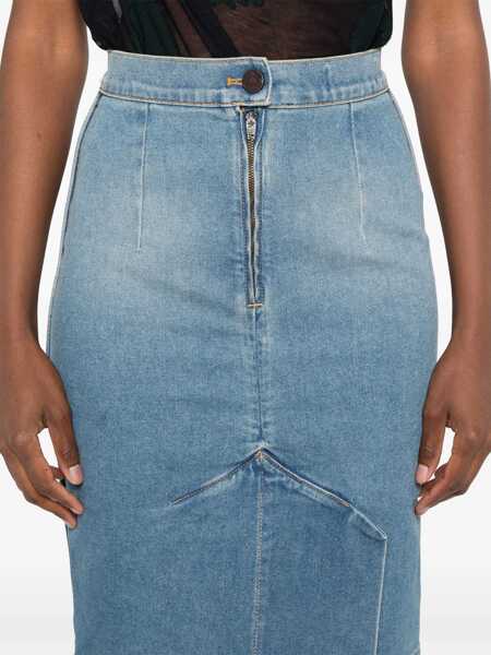 Fuste casual Vivienne Westwood Denim Midi Skirt DENIM Femei (BM 16487643) 5