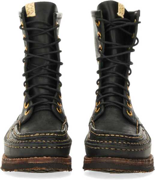 Ghete VISVIM Boot Grizzly Camper Hi-Folk BLACK Barbati (BM 16487652) 4
