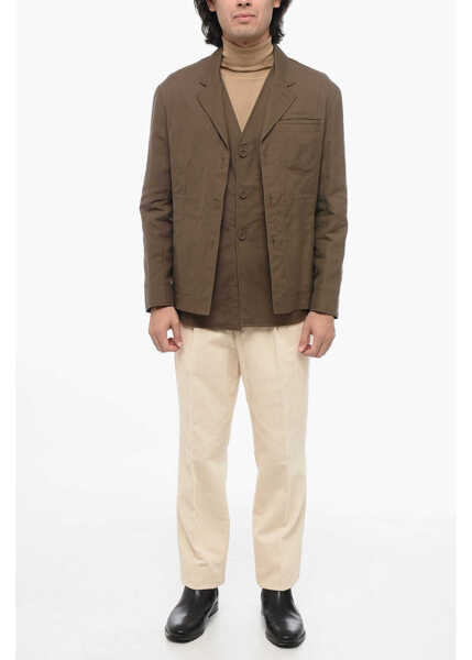 Jachete Dior Cotton Jacket With Vest Brown Barbati (BM 16488159) 4