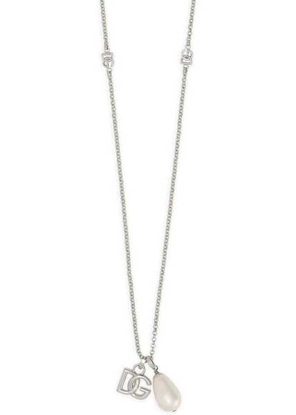 Coliere Dolce & Gabbana Dg Logo Drop Necklace SILVER Barbati (BM 16488324) 2