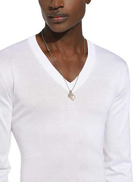 Coliere Dolce & Gabbana Dg Logo Drop Necklace SILVER Barbati (BM 16488324) 3