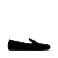 Mocasini Prada Triangle-Logo Velvet Loafers Femei