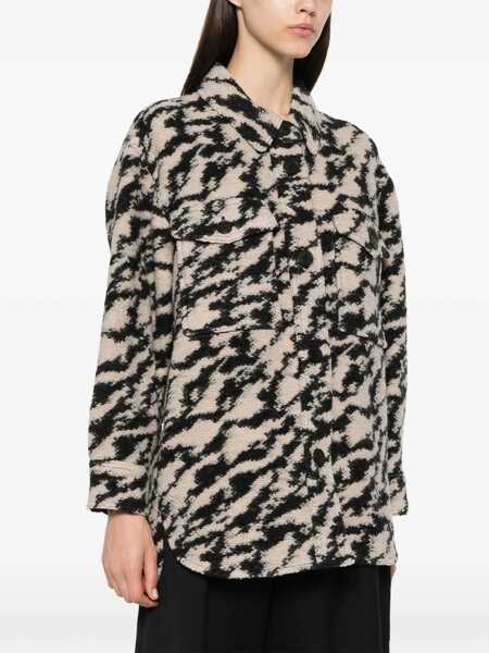 Geci Isabel Marant Isabel Marant toile Harveli Wool Overshirt Beige Femei (BM 16489443) 3