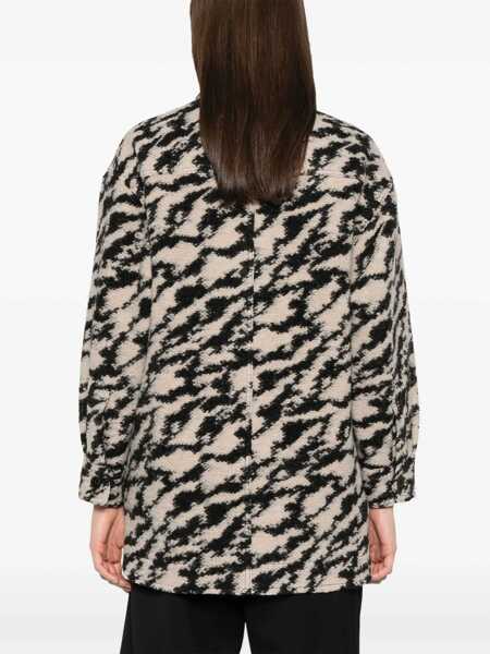 Geci Isabel Marant Isabel Marant toile Harveli Wool Overshirt Beige Femei (BM 16489443) 4