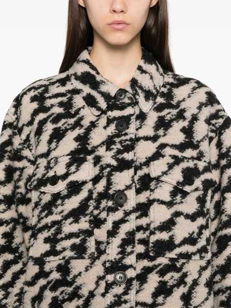 Geci Isabel Marant Isabel Marant toile Harveli Wool Overshirt Beige Femei (BM 16489443) 5