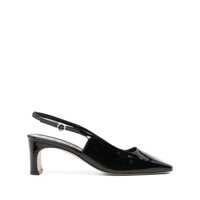 Sandale Aeyde Eliza Patent Calf Leather Black Shoes Femei