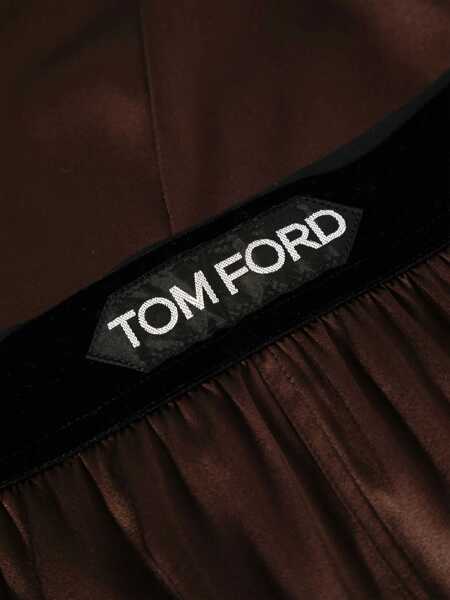 Pantaloni casual Tom Ford Satin Pants BROWN Femei (BM 16492623) 3
