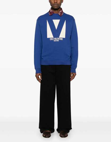 Hanorace Valentino Garavani Chez Valentino Sweatshirt BLUE Barbati (BM 16492758) 2