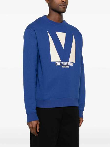 Hanorace Valentino Garavani Chez Valentino Sweatshirt BLUE Barbati (BM 16492758) 3