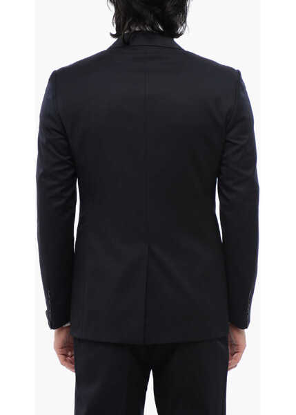 Sacouri CORNELIANI Center Vent Peak Lapel 1-Button Blazer Blue Barbati (BM 16493109) 2