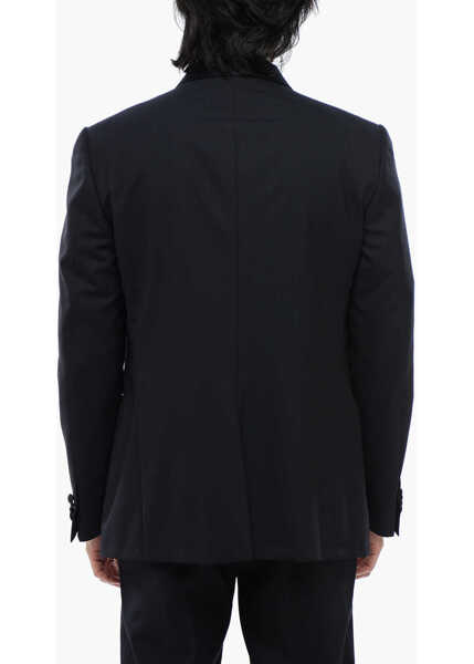 Sacouri elegante CORNELIANI Cc Collection Wool Shawl Lapel 2-Button Academy Cerimo Blaze Blue Barbati (BM 16493193) 2