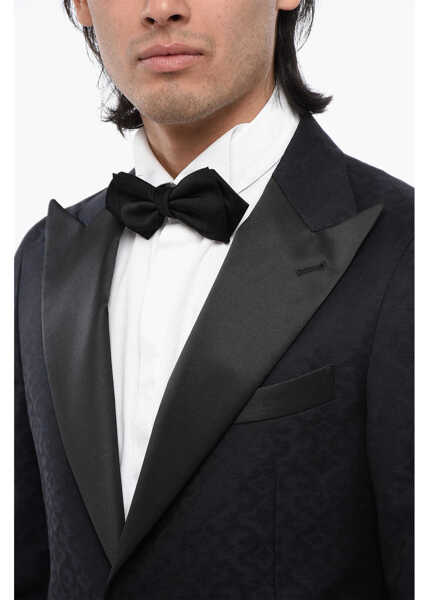 Sacouri CORNELIANI Anthemion-Print Wool And Silk Cerim.reward 2-Button Blazer W Blue Barbati (BM 16493382) 3