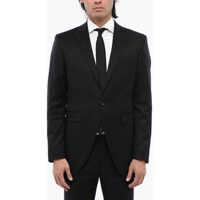 Sacouri CORNELIANI Cc Collection Virgin Wool And Silk 1-Button Blazer With Peak