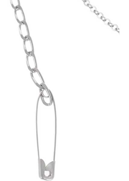 Coliere Maison Margiela Mm6 Pins With Safety Pins And Chains Desing Silver Femei (BM 16493439) 3