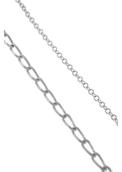 Coliere Maison Margiela Mm6 Pins With Safety Pins And Chains Desing Silver Femei (BM 16493439) 4