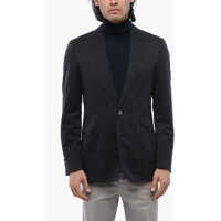 Sacouri Id Herringbone Wool Unlined Blazer Barbati