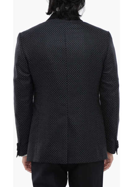 Sacouri CORNELIANI Wool Shawl Lapel 2-Button Academy Cerimo Blazer Midnight Blue Barbati (BM 16493475) 2