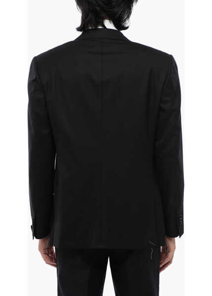 Sacouri CORNELIANI Virgin Wool Mantua Blazer With Flap Pockets Black Barbati (BM 16493586) 2