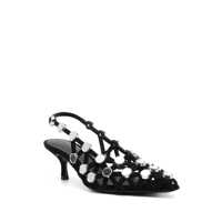 Pantofi THE ATTICO Dama - Pantofi cu toc THE ATTICO The Attico Grid Slingback Shoes Black Femei (BM 16494693) - B-mall.ro