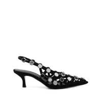 Pantofi cu toc The Attico Grid Slingback Shoes Femei