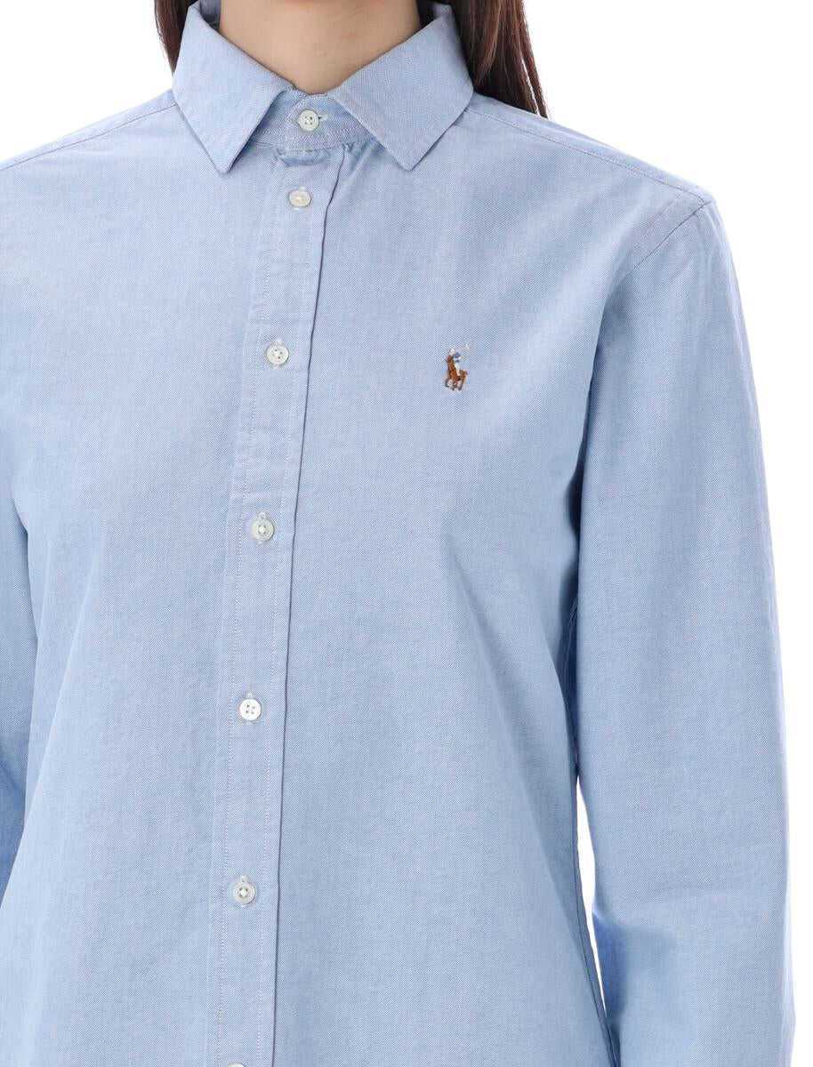 Tricouri Polo Ralph Lauren Polo Ralph Lauren Oxford Cotton Shirt BLUE Femei (BM 16494699) 3